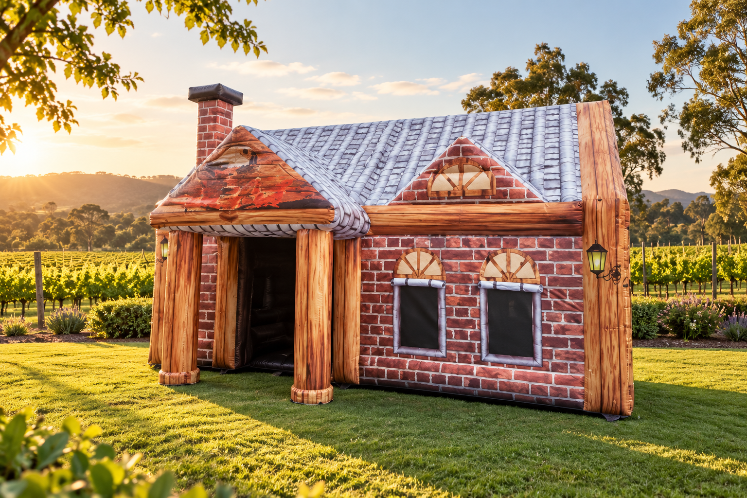 The Pub in a digitally staged outdoor setting