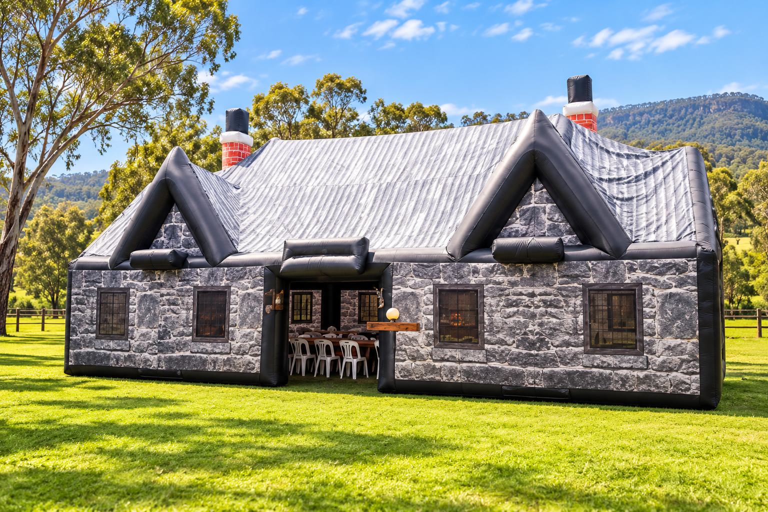 The Tavern in a digitally staged outdoor setting